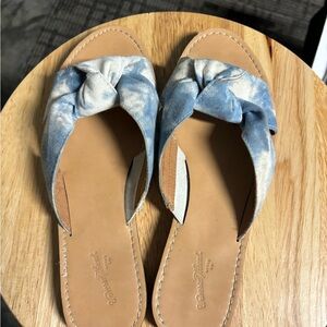 Blue Tie-Dye Women's Sandals
